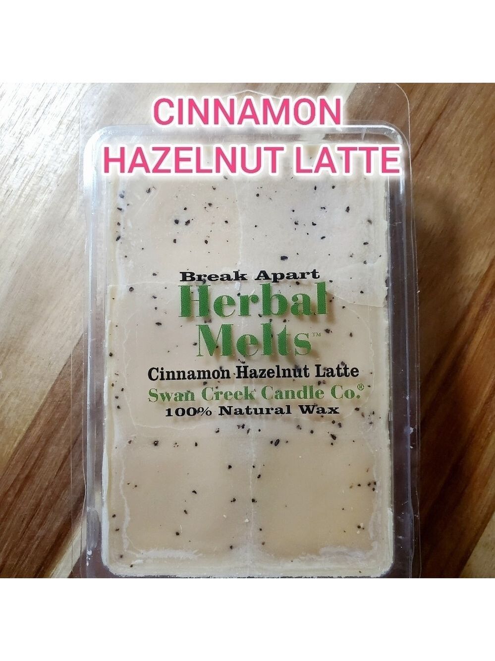 CINNAMON HAZELNUT LATTE by SWAN CREEK CANDLE CO Herbal Melts Natural Wax 5.25 oz